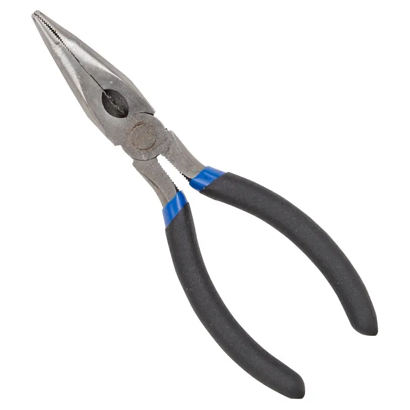 Vulcan PC974-01 Bent Nose Plier, 6 in OAL, 1.6 mm Cutting Capacity, 3.9 cm Jaw Opening, Black Handle, 3/4 in W Jaw