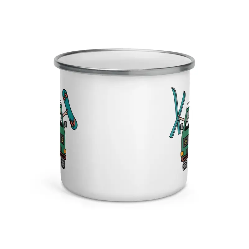 Shred Van Enamel Mug