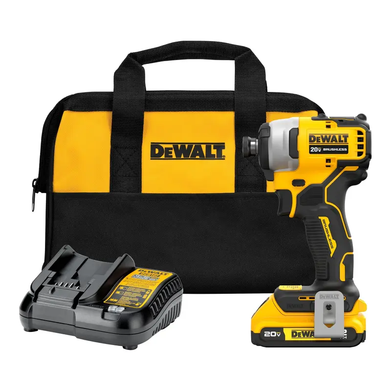 DEWALT DCF809D1 ATOMIC 20V MAX* Brushless Cordless Compact 1/4 in Impact Driver Kit