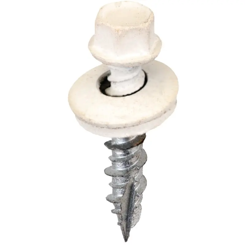 Acorn International SW-MW1W250 Screw, #9 Thread, High-Low, Twin Lead Thread, Hex Drive, Self-Tapping, Type 17 Point, 250/BAG