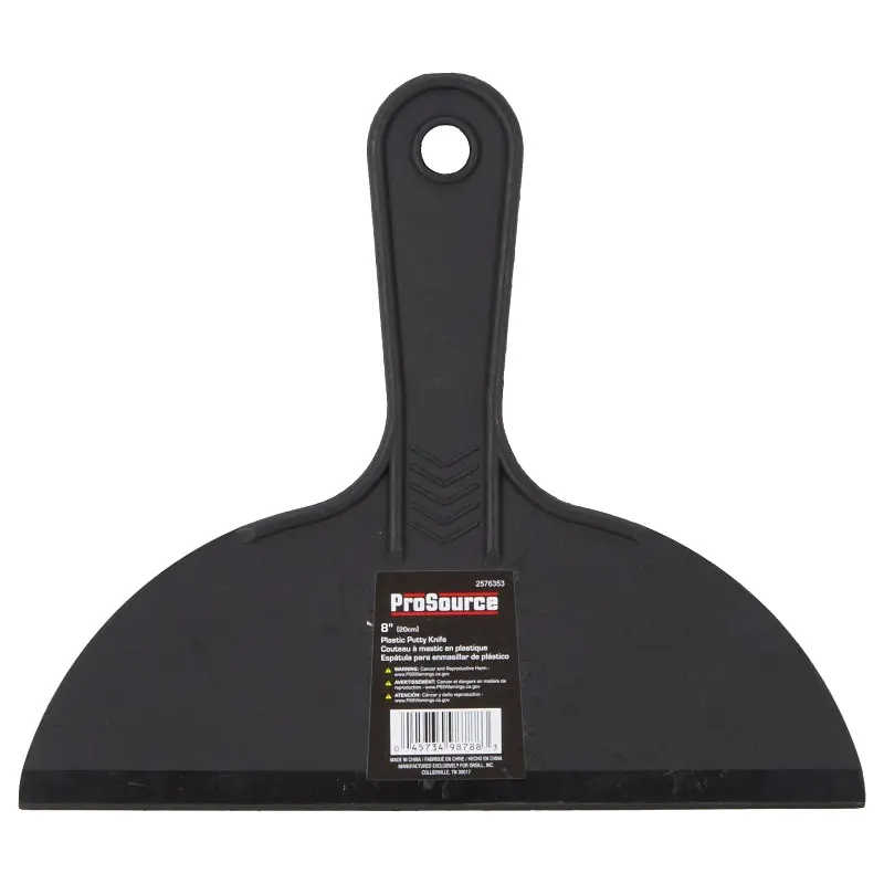 ProSource JL-PS083L Putty Knife, 8 in W Blade, 8 in L Blade, Plastic Handle