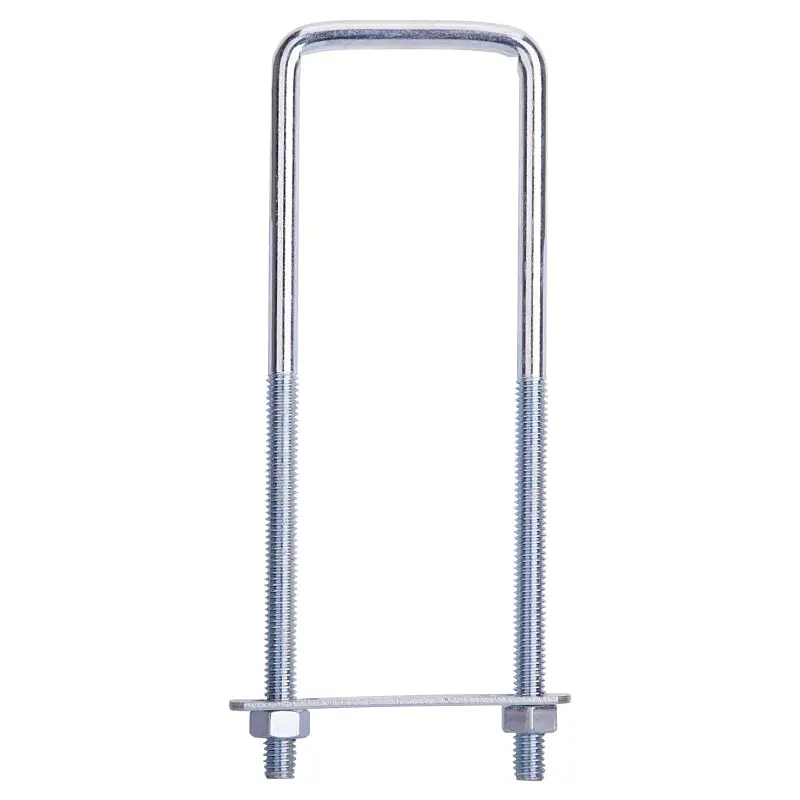 ProSource LR352 U-Bolt, 5/16 in Thread, 3-3/4 in L Thread, Steel, Zinc
