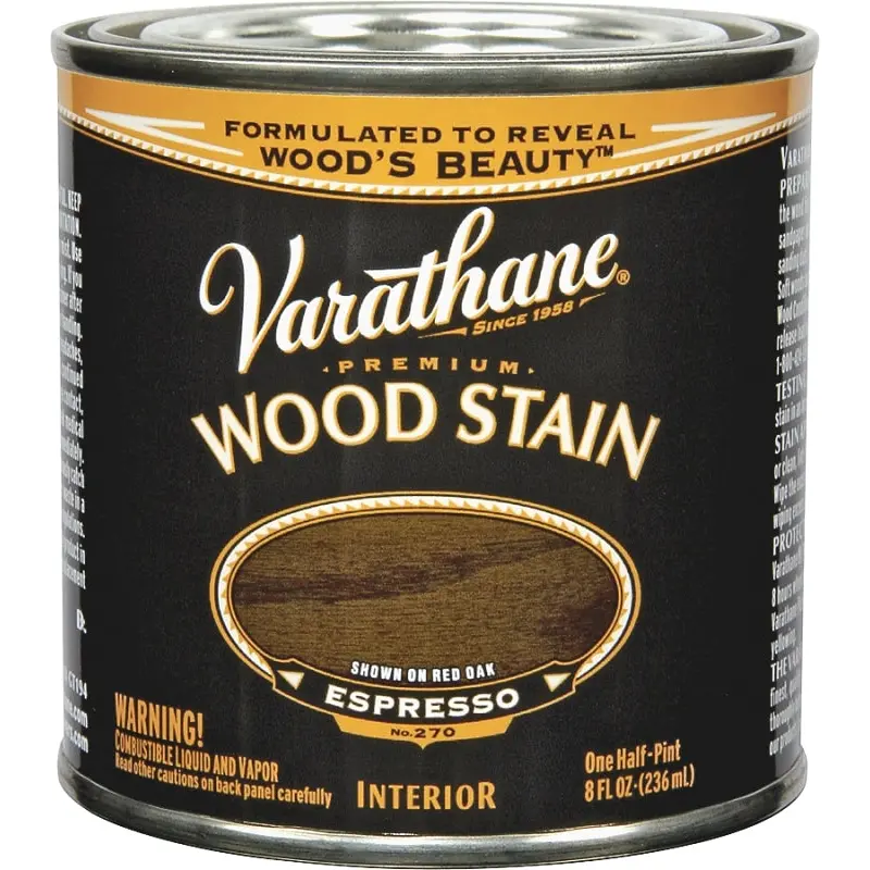 Varathane 241414 Stain, Espresso, Liquid, 0.5 pt, Can