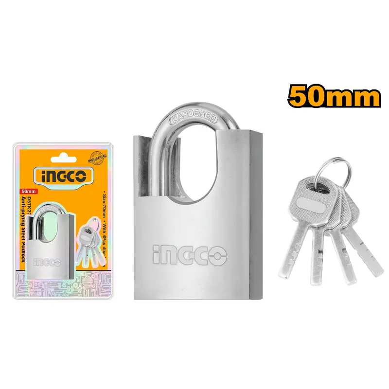 Ingco Anti-Pry Steel Padlock DSTK2501 50 mm