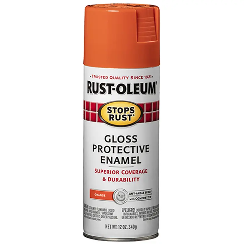 Rust-Oleum Stops Rust Protective Enamel Spray PaintFlat Black / 12 oz. Spray