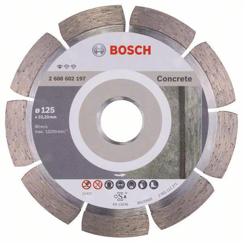 Diamond Cutting Disc Standard for Concrete 125x22.23x1,6x10mm