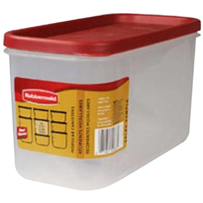 Rubbermaid 2168229 Food Storage Container, 10 Cup Capacity, Polypropylene, Clear, 9-1/2 in L, 4.7 in W, 5.38 in H