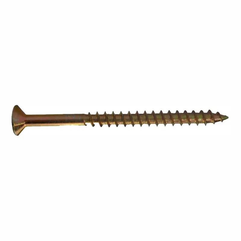 #6 x 2 in. Phillips Bugle-Head Coarse Thread Gold Screws (1 lb./Pack)1 / 1 / 2 in