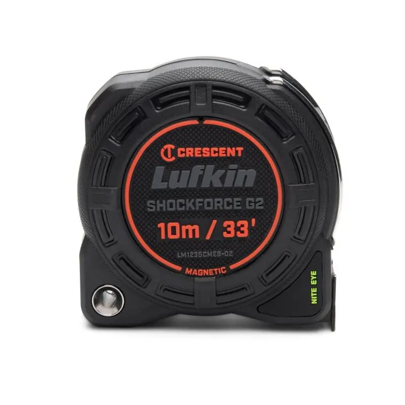 Crescent LM1235CMEB-02 1-1/4" x 10m/33' Shockforce Nite Eye G2 Magnetic Tape Measure
