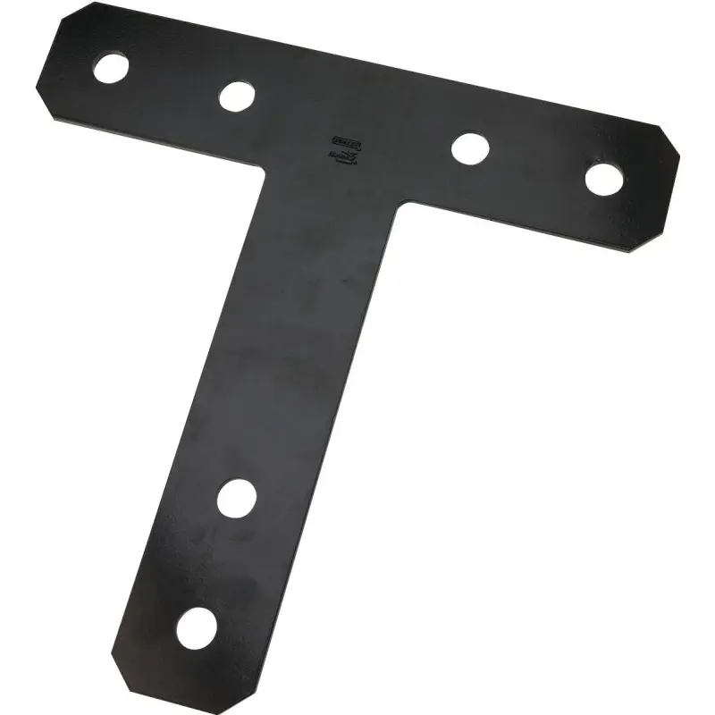 National Hardware 1161BC Series N266-471 T-Plate, 6 in L, 1-1/2 in W, 0.07 in Thick, Steel, Powder-Coated