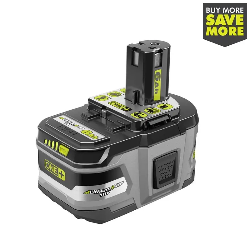 18-Volt ONE  Lithium-Ion 6.0 Ah LITHIUM  HP High Capacity Battery3.0 / 1.79 / 1