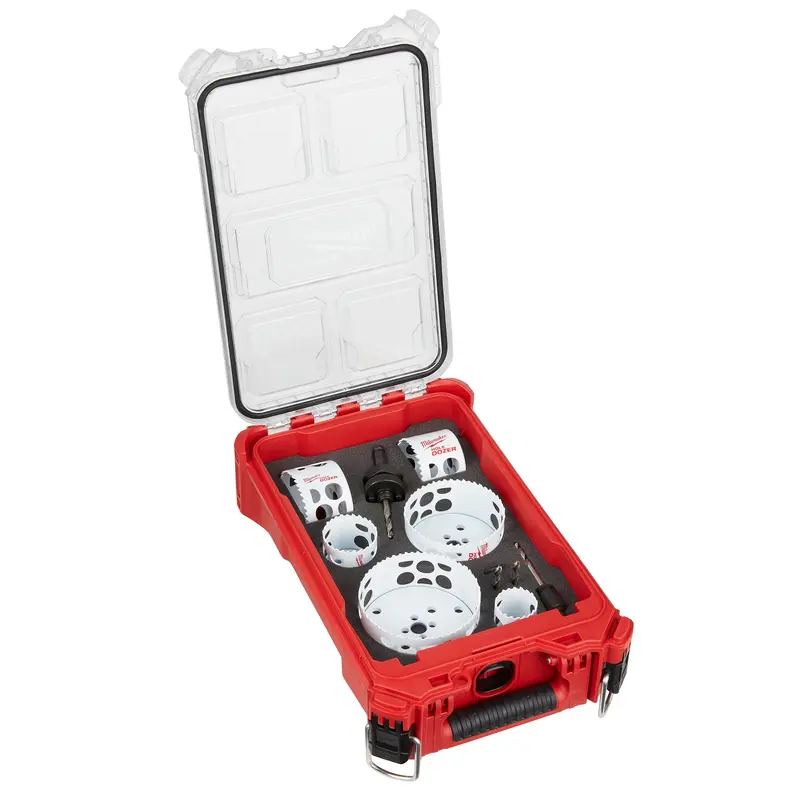 Milwaukee 49-22-5606 HOLE DOZER Bi-Metal Hole Saw Kit with PACKOUT Compact Organizer - 10PC