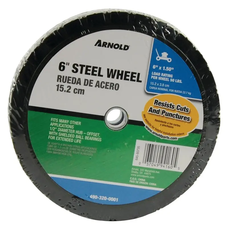 ARNOLD 490-320-0001 Tread Wheel, Steel