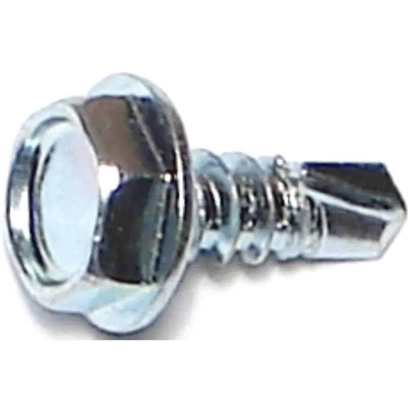 Midwest Fastener 10278 Screw, #10 Thread, 1/2 in L, Hex, Socket Drive, Self-Drilling Point, Steel, Zinc