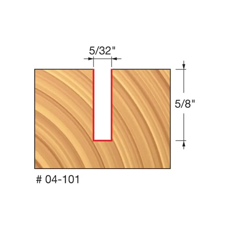 Freud | 04-101 5/32 (Dia.) Double Flute Straight Bit