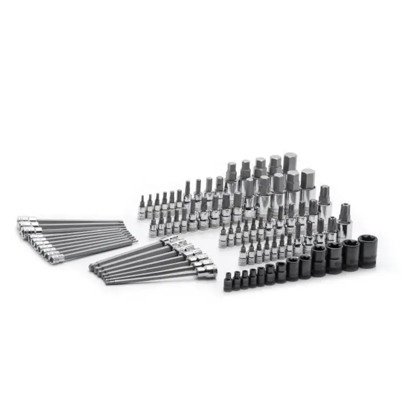GEARWRENCH 80742 84 Piece 1/4", 3/8" & 1/2" Drive Hex/Ball End Hex/Tamper Proof Torx/External Torx/Torx SAE/Metric Bit Set