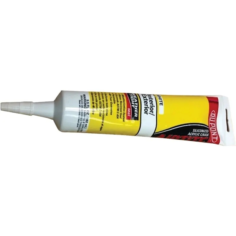 DuPont Airtite WS31135 Siliconized Acrylic Caulk, White, 162 mL