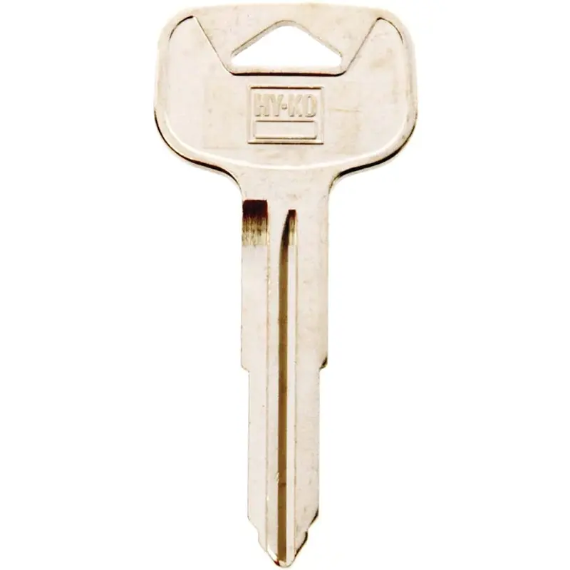 Hy-Ko 11010TR53 Automotive Key Blank, Brass, Nickel, For: Toyota Vehicle Locks