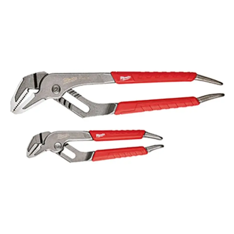 Milwaukee 48-22-6330 Plier Set, 6, 10 in OAL, 1, 2 in Jaw Opening, Red Handle, Comfort-Grip Handle, 19/64, 1/2 in W Jaw