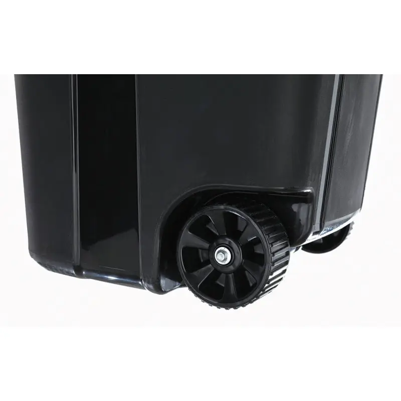 United Solutions COLORmaxx TI0061 Trash Can, 32 gal Capacity, Black