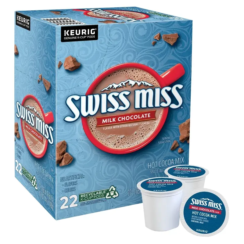 Keurig 5000345150 Hot Cocoa K-Cup Pod, Milk Chocolate, Caffeine, Box