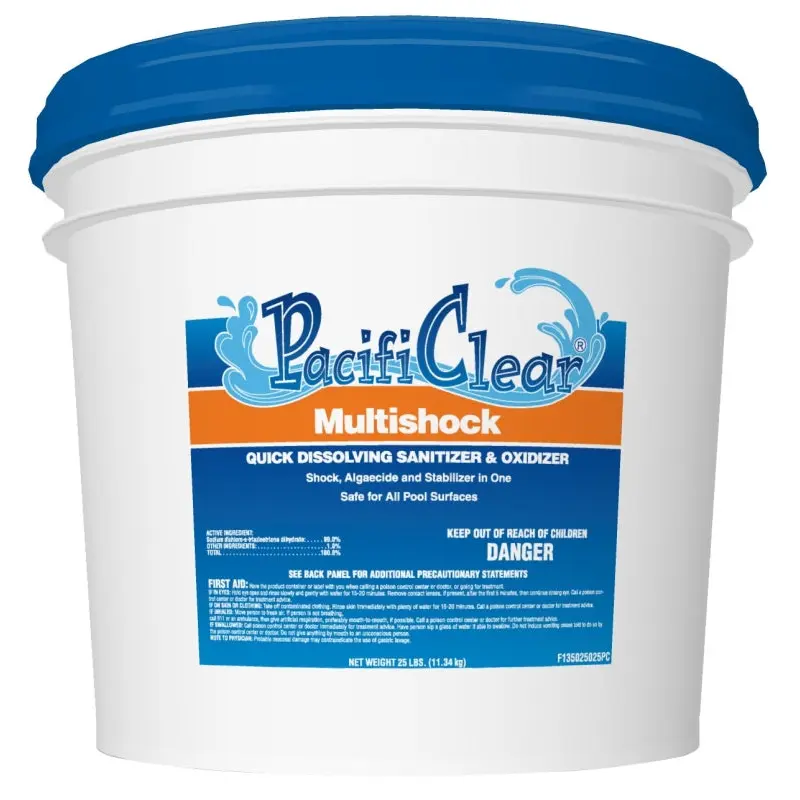 PacifiClear F135025025PC Multi-Shock Pool Chemical, 25 lb Pail, Granular