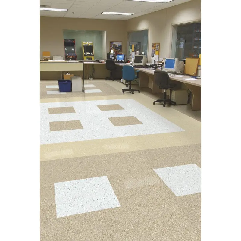 Armstrong Flooring Imperial Texture 45-Piece Cottage Tan Commercial VCT Tilesq/ft