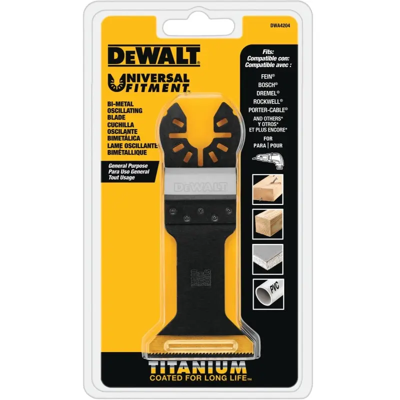 DeWALT DWA4204 Oscillating Blade, 1-3/4 in, Titanium