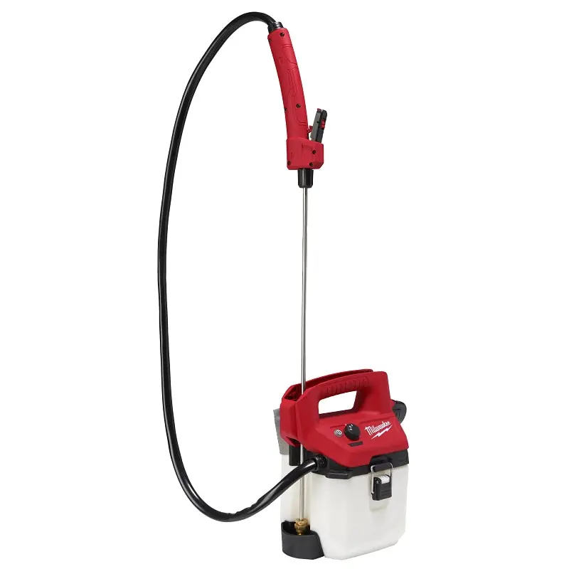 Milwaukee 2528-21G1 Handheld Sprayer Kit, 1 gal, HDPE Tank, 17 ft Spray Range, 48 in L Hose