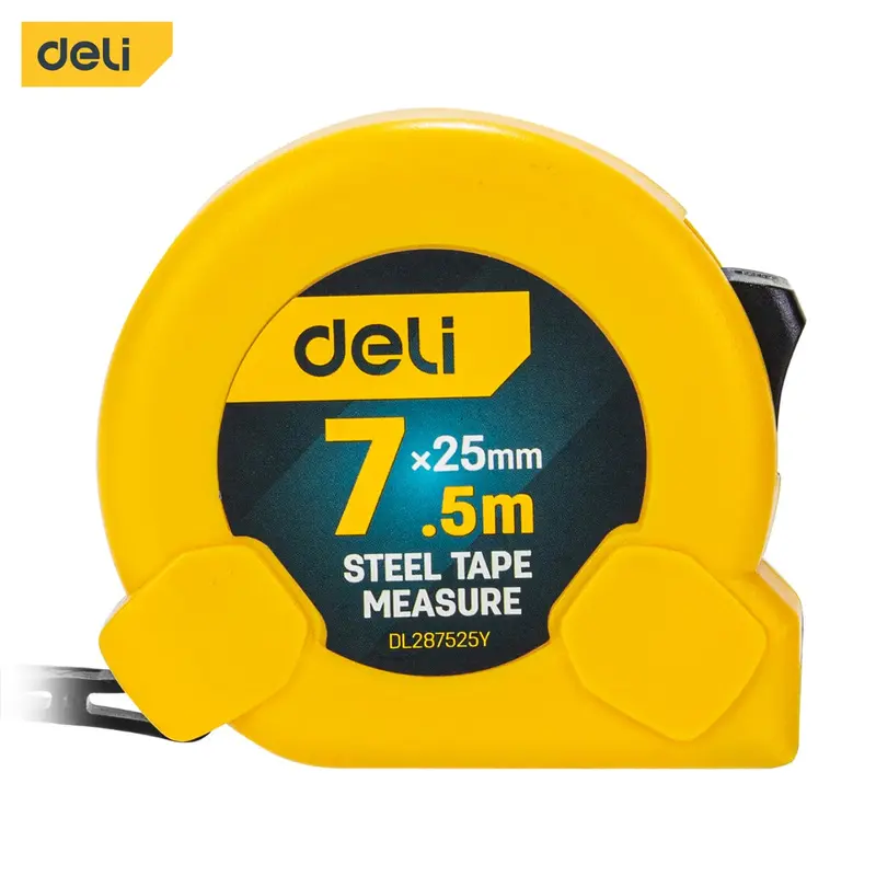 Deli Self-Locking Tape Measure 7.5mx25mm | DL287525Y