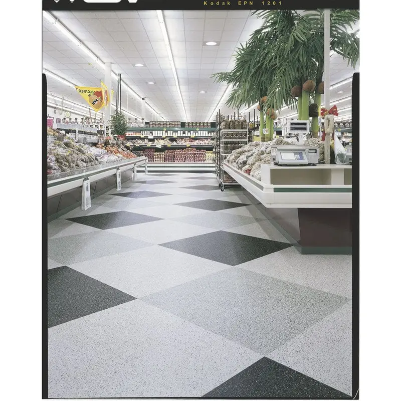 Armstrong Flooring Safety Zone 45-Piece Patina Green Commercial VCT Tilesq/ft