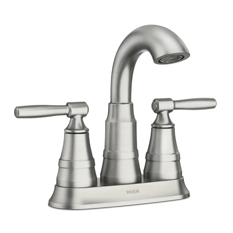 Halle Two-handle Centerset Bathroom Sink FaucetSpot Resist Brushed Nickel