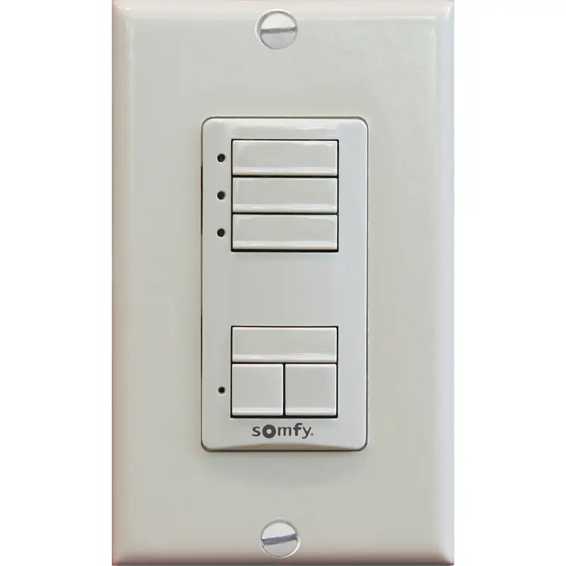 Somfy DecoFlex WireFree, RTS 3 Wall Switch - Pure