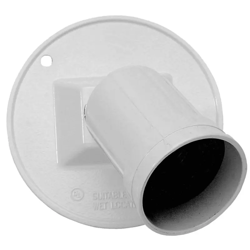 Teddico/Bwf 93101W-1 Lamp Holder, Metal Housing Material, White