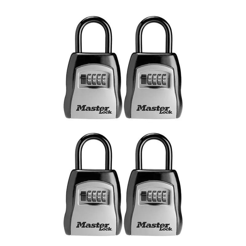 3-1/4 in. (83 mm) Wide Set Your Own Combination Portable Lock Box (4-Pack)