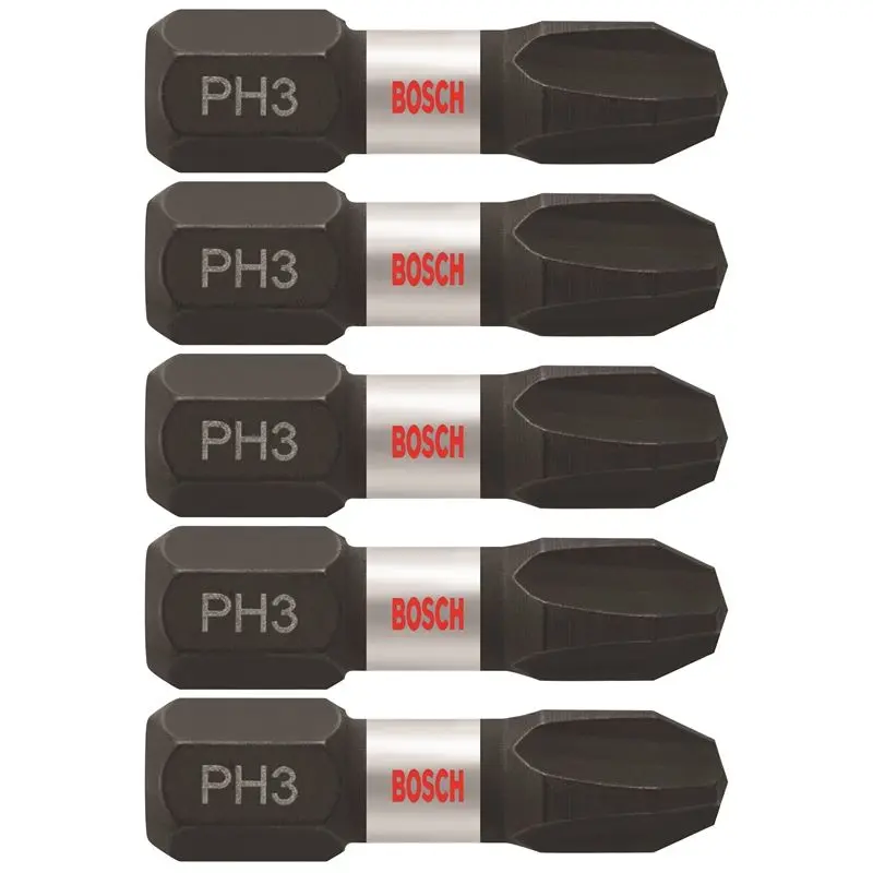 Bosch | ITPH3105 5 pc. Impact Tough 1 In. Phillips #3 Insert Bits