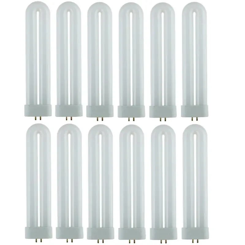 8 in. 15-Watt T6 U-Bent Ful Twin Tube Plugin CFL Light Bulb Black Light (12-Pack)1.85 / each