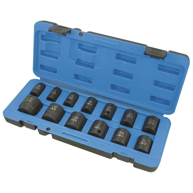 Jet 610321 13 Pc 1/2 Dr S.a.e. Impact Socket Set - 6 Point