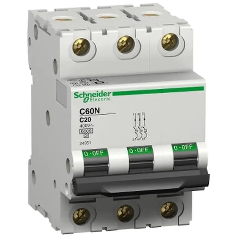 Circuit breaker | C60N - 3P - 40A - C curve