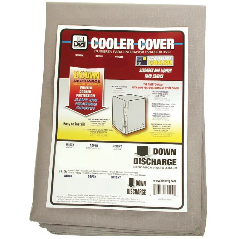 Dial 8946 Evaporative Cooler Cover, 37 in W, 37 in D, 45 in H, Polyester