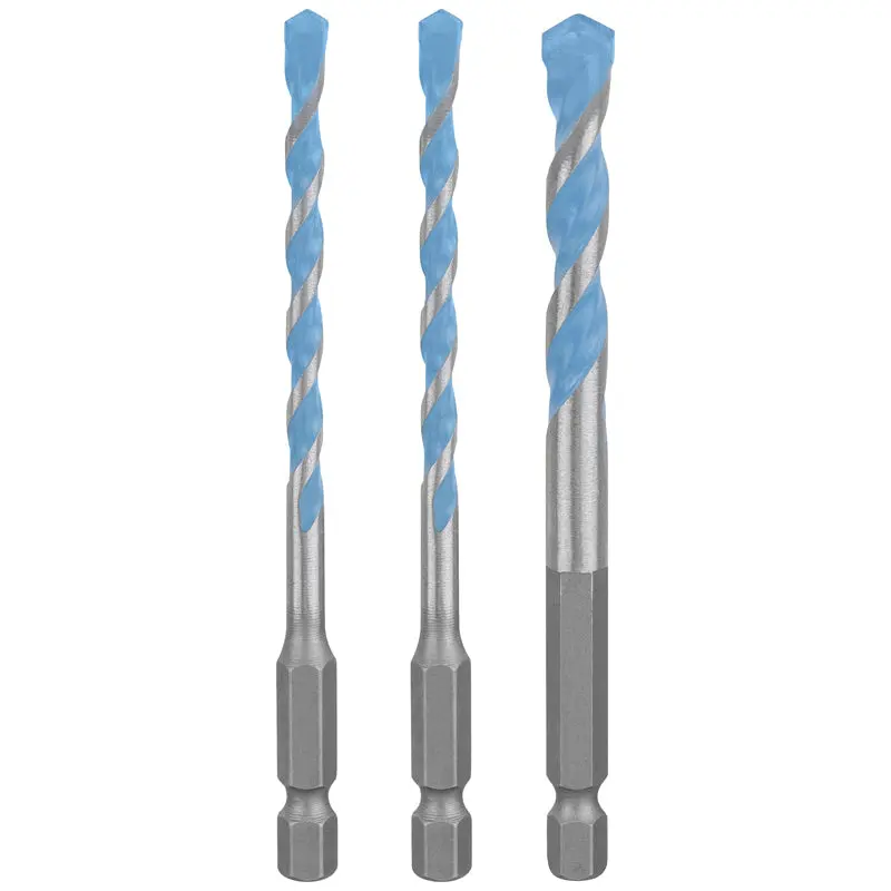 HEX-9 Multi Construction Drill Bit, 3pc set 5/6/8