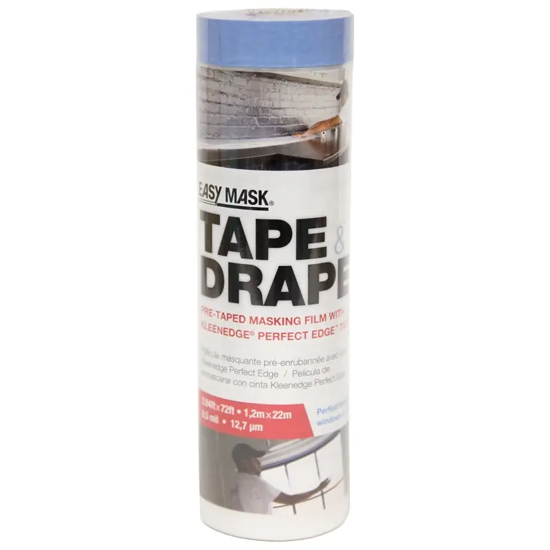 Trimaco EasyMask 949560 Masking Film, 22 m L, 1.2 m W, Clear