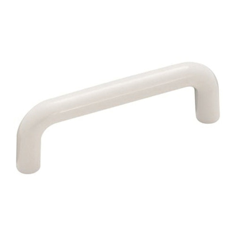 Amerock BP803PW Cabinet Pull, 3-3/8 in L Handle, 1-1/8 in Projection, Plastic