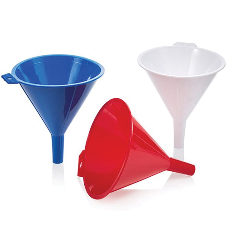 ARROW 12302 Unbreakable Funnel, 16 oz Capacity, Assorted, Polyethylene, 4 in OAH