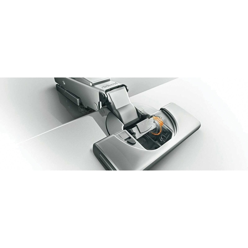 blum B73B3550 Boss Hinge, Clip Top Blumotion, Overlay Hinge, Nickel-Plated/Onyx Black Hinge Finish