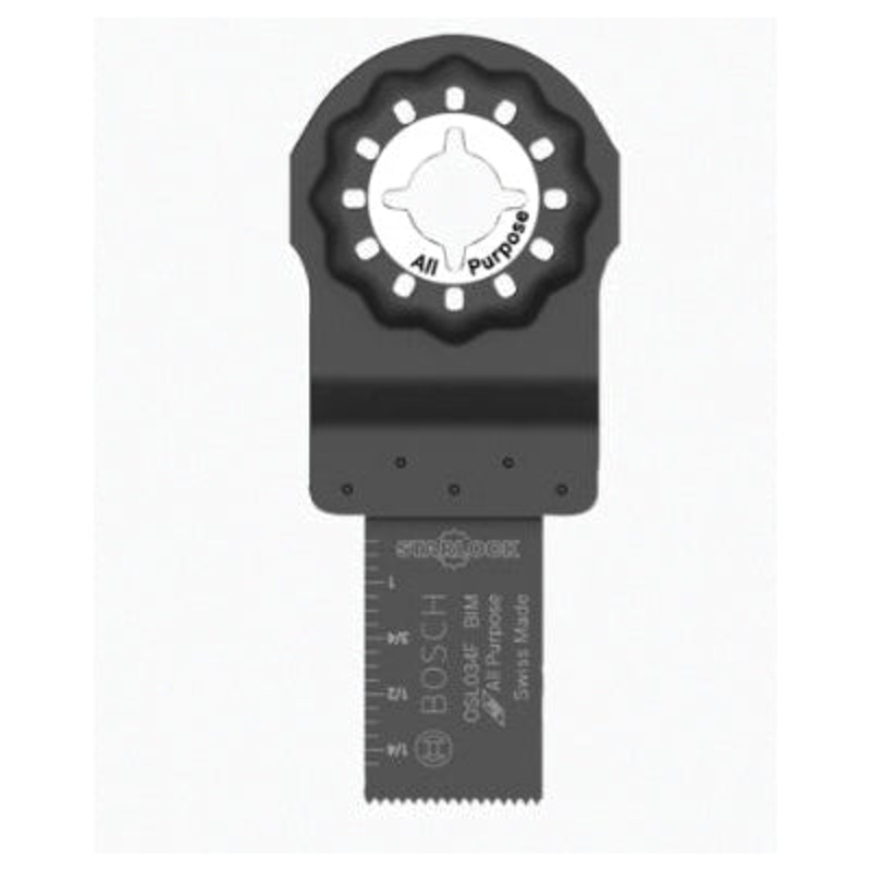 BOSCH OSL034F Bi-Metal Oscillating Multi-Tool Blade, 4 in L Blade, 3/4 in W Blade, 1-Piece