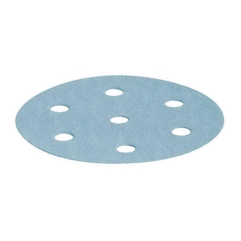 FESTOOL Granat 497365 Abrasive Sheet, 3-1/2 in Dia, P80 Grit, Super Fine Grit, Aluminum Oxide/Ceramic Abrasive