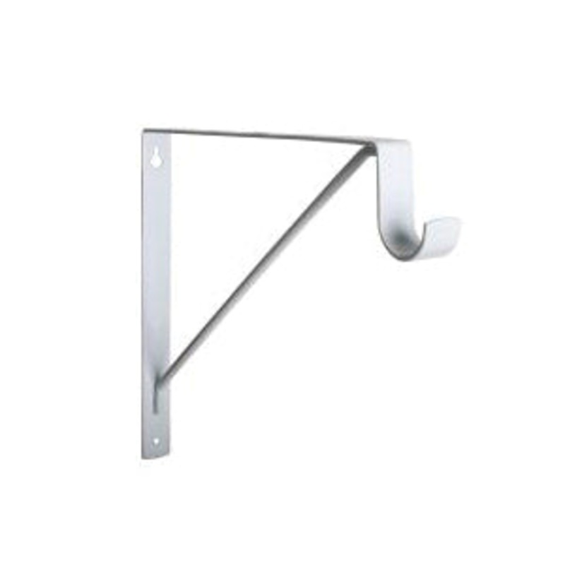 KV KV 1195 Series 1195 WH Commercial Heavy-Duty Closet Rod and Shelf Bracket, 1 in W, 10 in H, Cold Rolled Steel