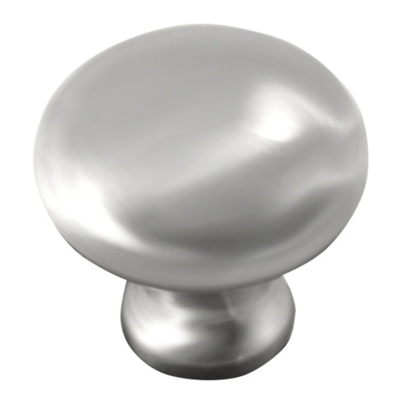 Laurey Kensington Series 53914 Knob, 1-3/8 in Dia, 28 mm L, Zamak, Polished Nickel