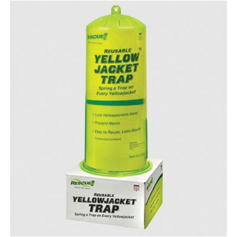 RESCUE! YJTR-SF4 Reusable Yellow Jacket Trap, Liquid, Attracts: Yellowjacket, 4, Pack